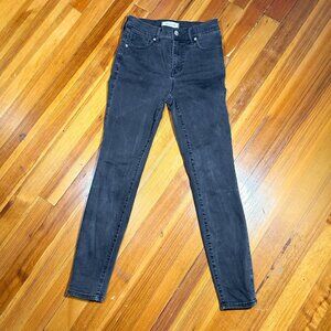 Madewell 9''High Rise Skinny Jeans Black Size 26
